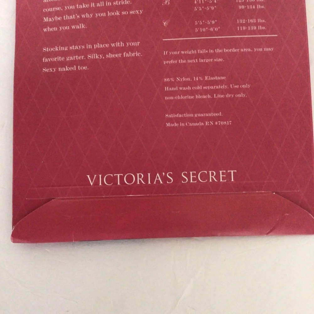VICTORIAS SECRET SEXY LITTLE THINGS BLACK THIGH HIGH STOCKINGS NWT SMALL…